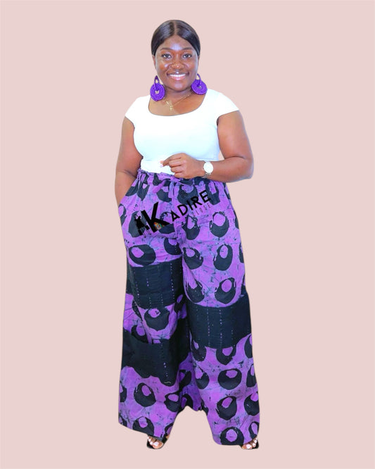 Purple adire pant